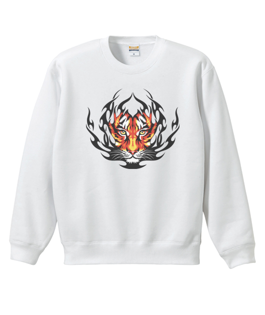 男-刷毛厚棉Tee-老虎頭