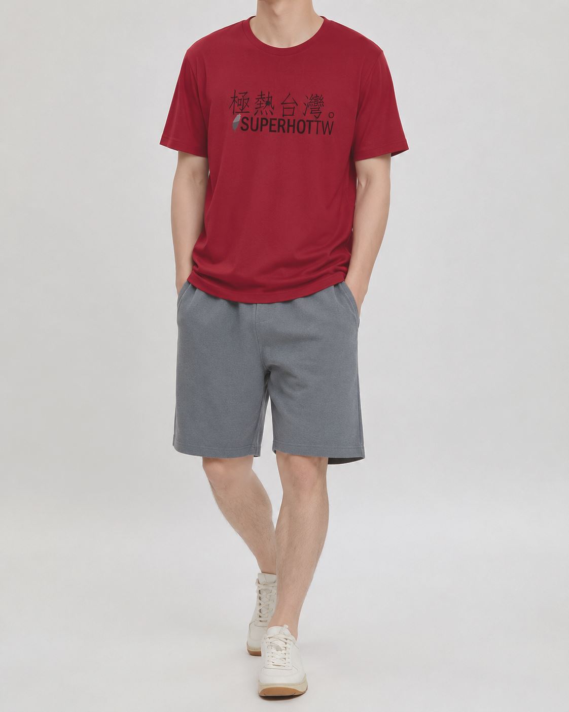 男-短袖圓領Tee-極熱台灣