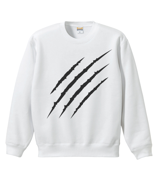 男-刷毛厚棉Tee-血爪