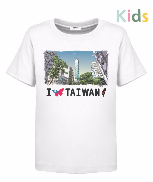 童-短袖圓領T-我愛台灣 i Taiwan
