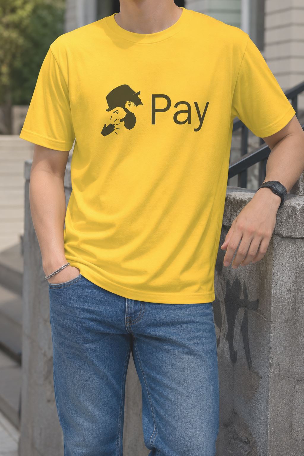 男-短袖圓領T-send tree pay