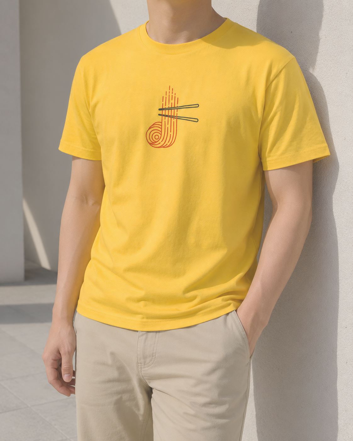 男-短袖圓領T-吃麵了